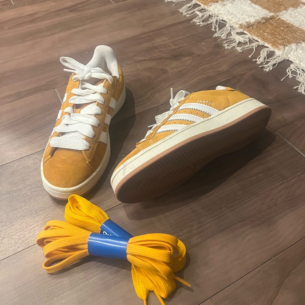 Adidas originals campus 00's sneakers in yellow